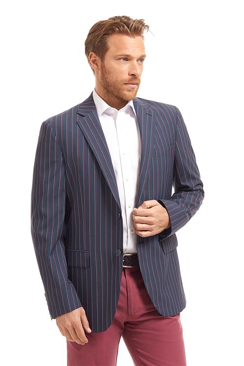 Padstow Poppy Stripe Jacket