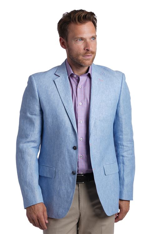 Viago Light Blue Linen Jacket