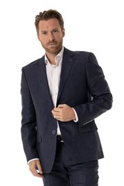 Viago Dark Blue Linen Jacket