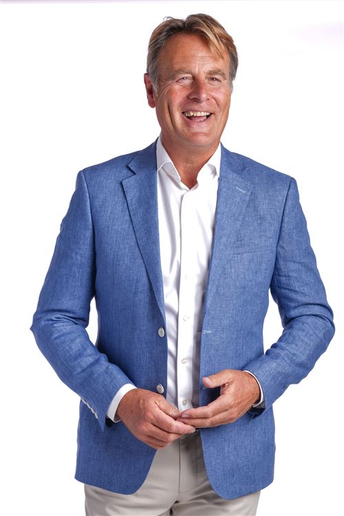 Viago Blue Linen Jacket