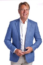 Viago Blue Linen Jacket