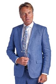 Viago Blue Linen Jacket