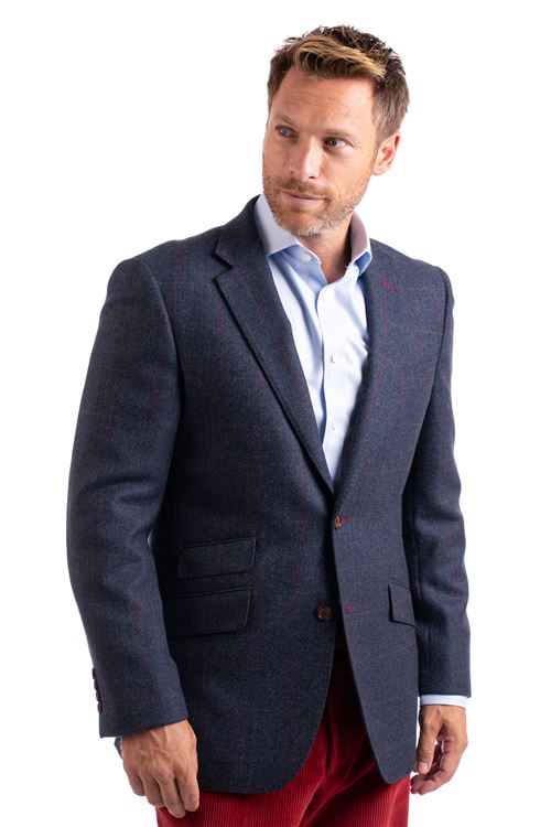 Calver Blue Tweed Jacket