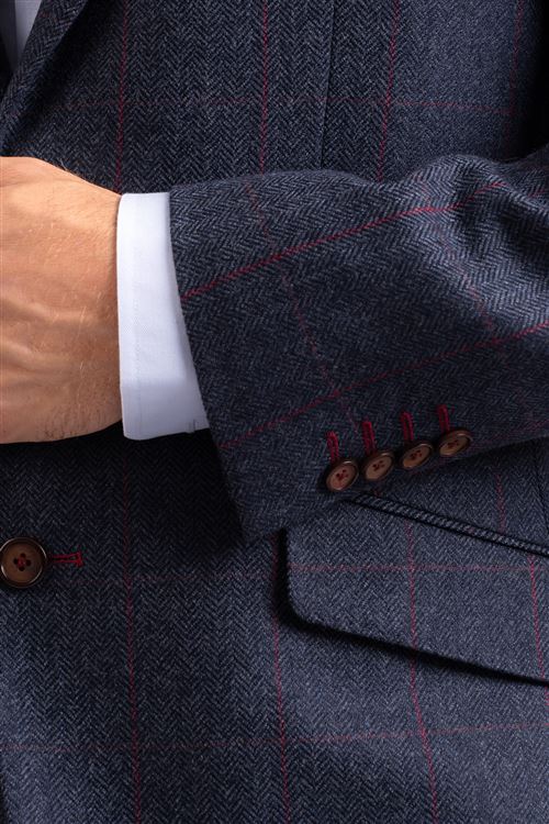 Calver Blue Tweed Jacket