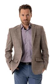 Pendle Oatmeal Overcheck Jacket 
