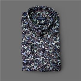 Langley Chocolate Mix Cotton Shirt