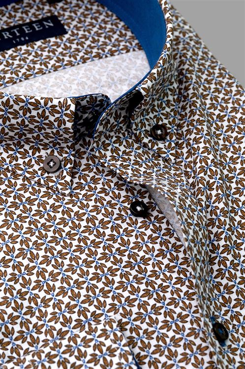 Virginia Brown Patterned Shirt