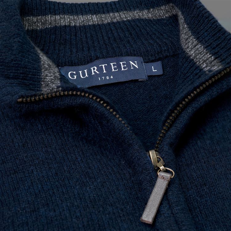 Gately Navy Wool Sweater