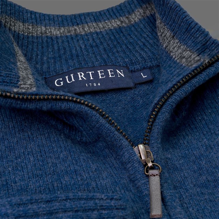 Gately Blue Wool Sweater