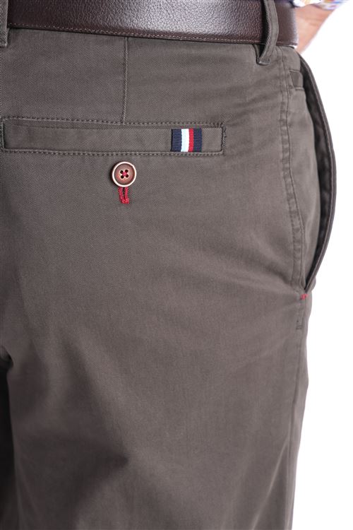 Stonehouse  Stretch Cotton Olive Chino Trouser