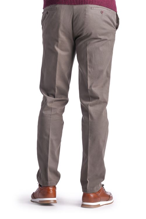 Ryde Dark Stone Stretch Cotton Chino Trouser