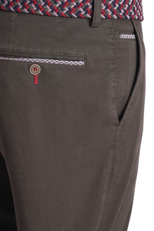 Ryde Olive Stretch Cotton Chino Trouser