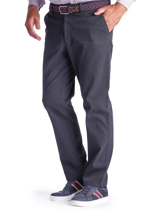 Ryde Indigo Stretch Cotton Chino Trouser