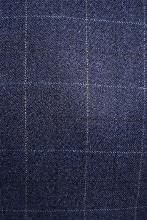 Corsham Blue Check  Wool Jacket