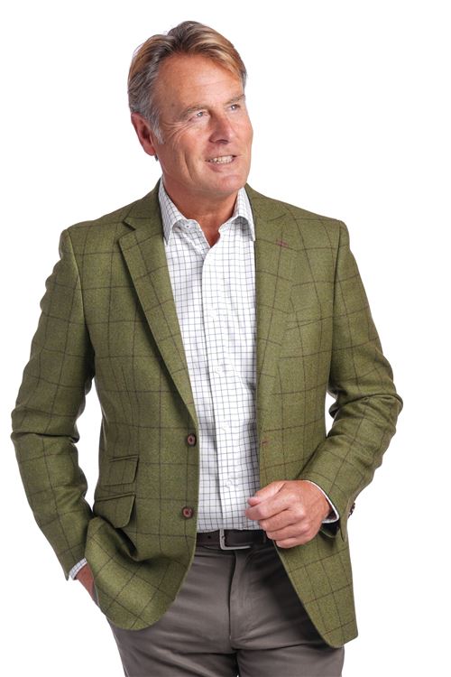 Crediton Lovat Check Wool Jacket
