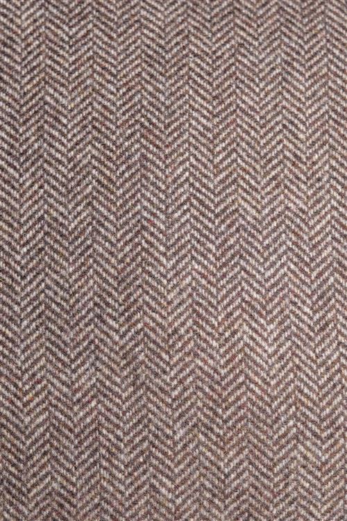 Otley Coffee Herring bone Wool Mix Jacket
