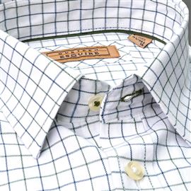 Cumbria Brushed Cotton Olive Check Shirt