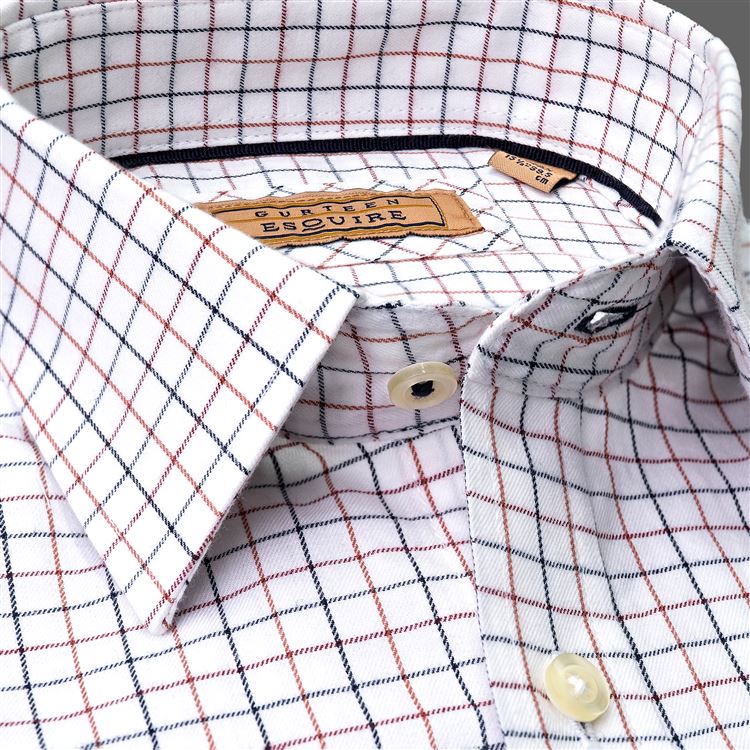 Cumbria Brushed Cotton Camel Check Shirt