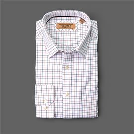 Cumbria Brushed Cotton Camel Check Shirt
