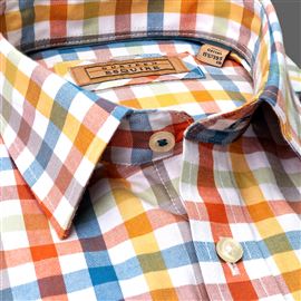 Cumbria Brushed Cotton Lemon Check Shirt