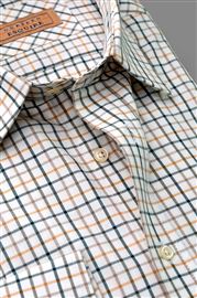 Cumbria Olive Check Brushed Cotton Shirt
