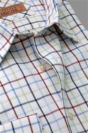 Cumbria Cornflower Check Brushed Cotton Shirt