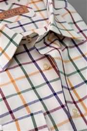 Cumbria Purple Check Brushed Cotton Shirt