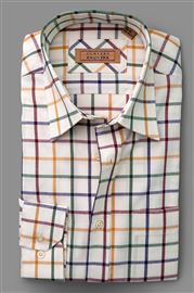 Cumbria Purple Check Brushed Cotton Shirt