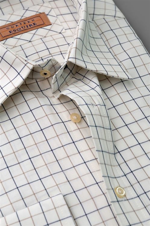 Cumbria Cobalt Check Brushed Cotton Shirt
