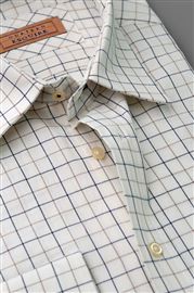 Cumbria Cobalt Check Brushed Cotton Shirt