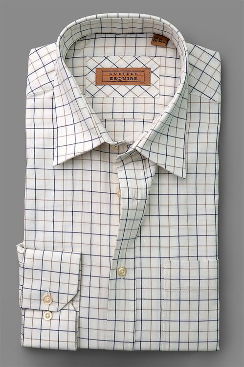 Cumbria Cobalt Check Brushed Cotton Shirt