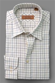 Cumbria Cobalt Check Brushed Cotton Shirt