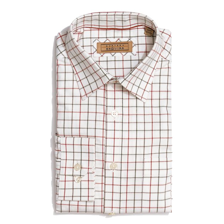 Cumbria Brushed Cotton Coffee Check Shirt