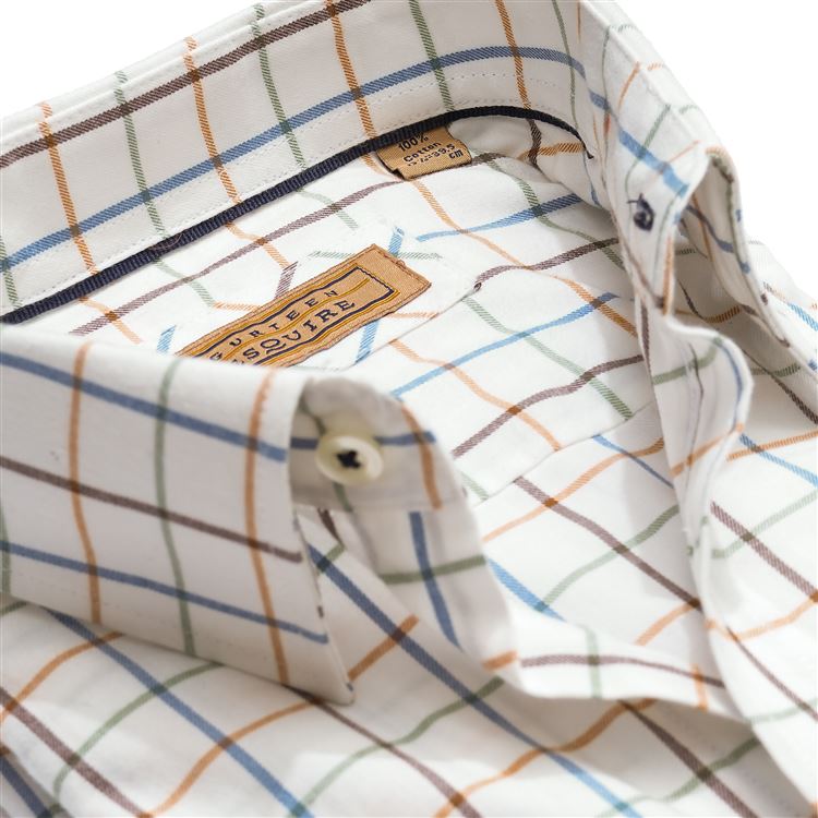 Cumbria Brushed Cotton Conker Check Shirt