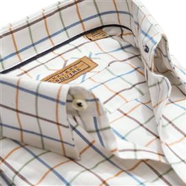 Cumbria Brushed Cotton Conker Check Shirt