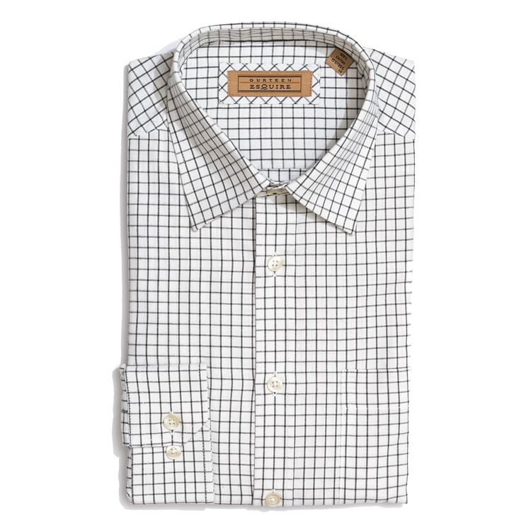 Cumbria Brushed Cotton Green Check Shirt