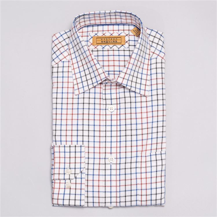 Cumbria Brick Brushed Cotton Check shirt