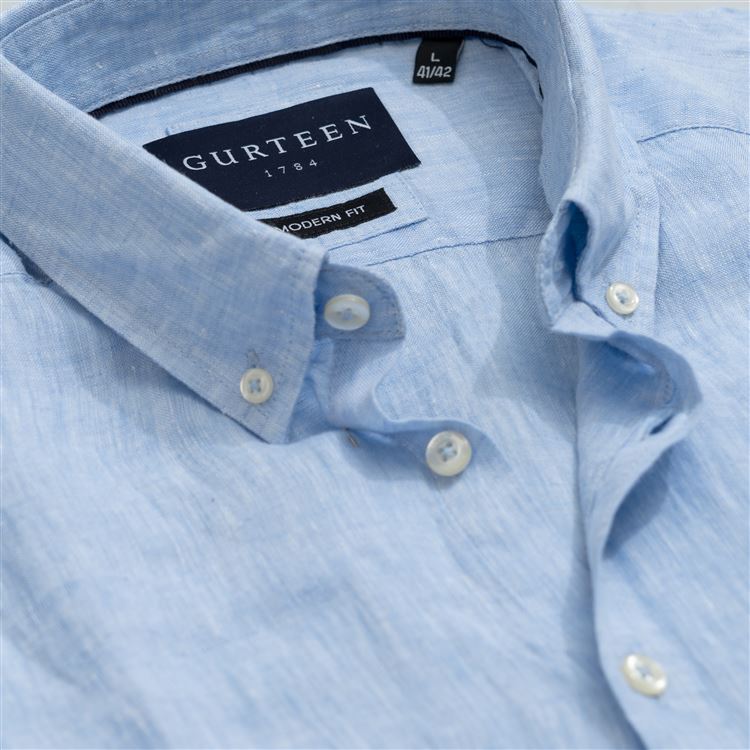 Florence Light Blue Linen Shirt