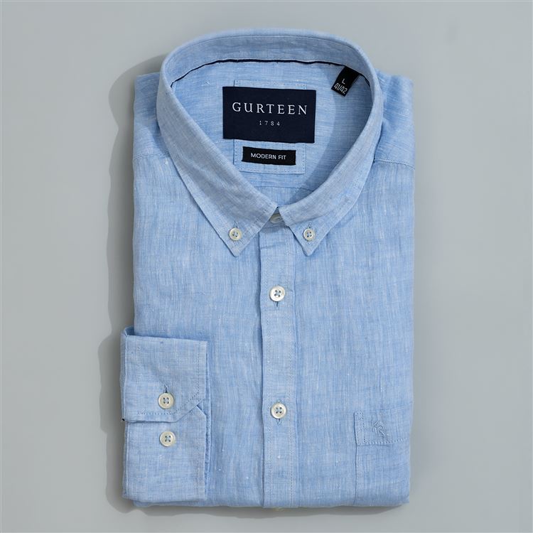 Florence Light Blue Linen Shirt