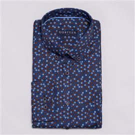 Durham Coffee Cotton shirt