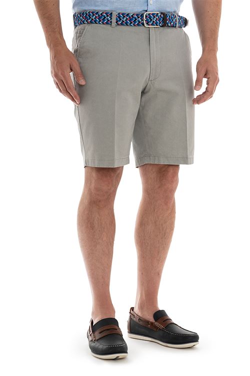 Wolf Pebble Stretch Cotton Short