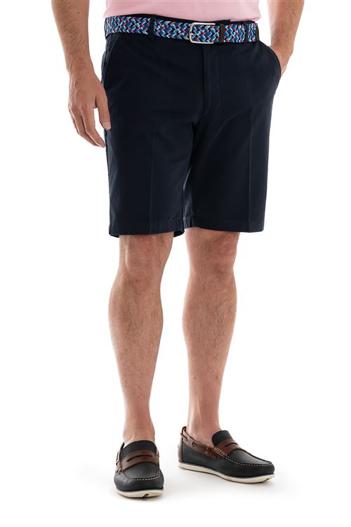 Wolf Navy Stretch Cotton Short