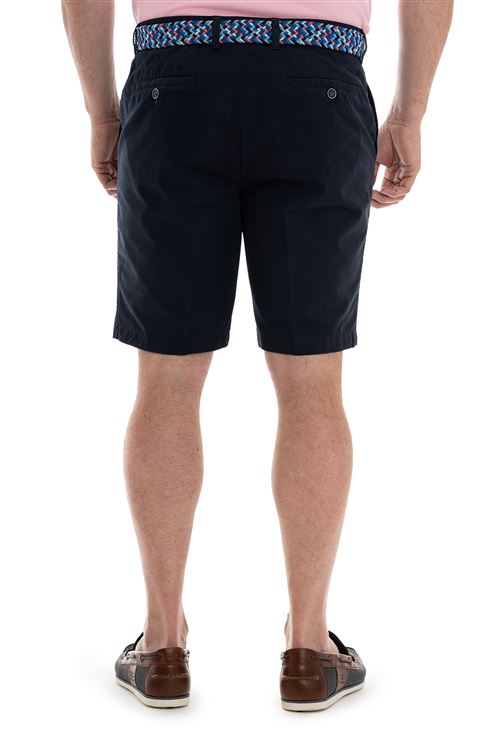 Wolf Navy Stretch Cotton Short