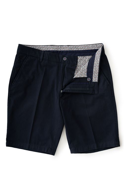 Wolf Navy Stretch Cotton Short