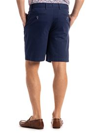 Ridgway Dark Blue Elasticated Stretch Cotton Short