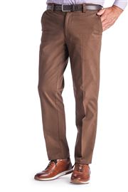 Ladbrook Autumn Stretch Cotton Conker Chino Trouser
