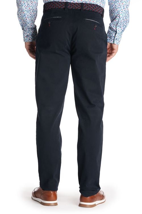 Fairfield Stretch Cotton Navy Chino Trouser