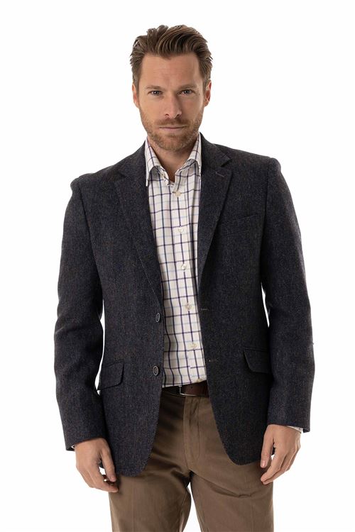 Hadfield Indigo Tweed Jacket