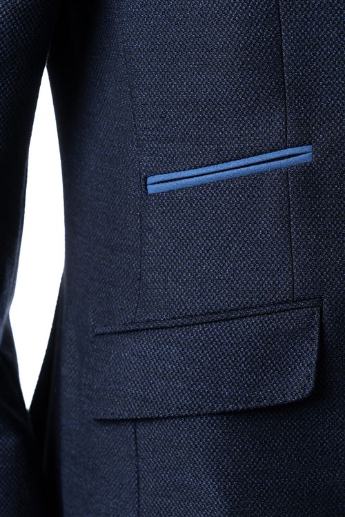 Hadfield Wool Mix Navy Jacket