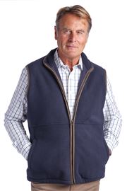 Gateside Navy Fleece Gilet